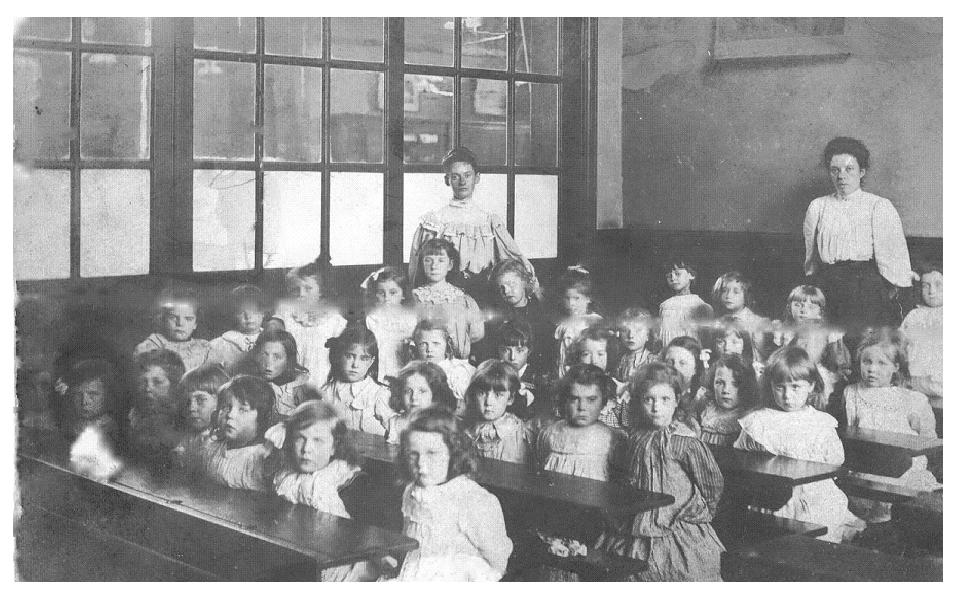 Ann's Road School (later Ann's Grove Primary) Classroom M circa 1902 - courtesy of E. Burniston